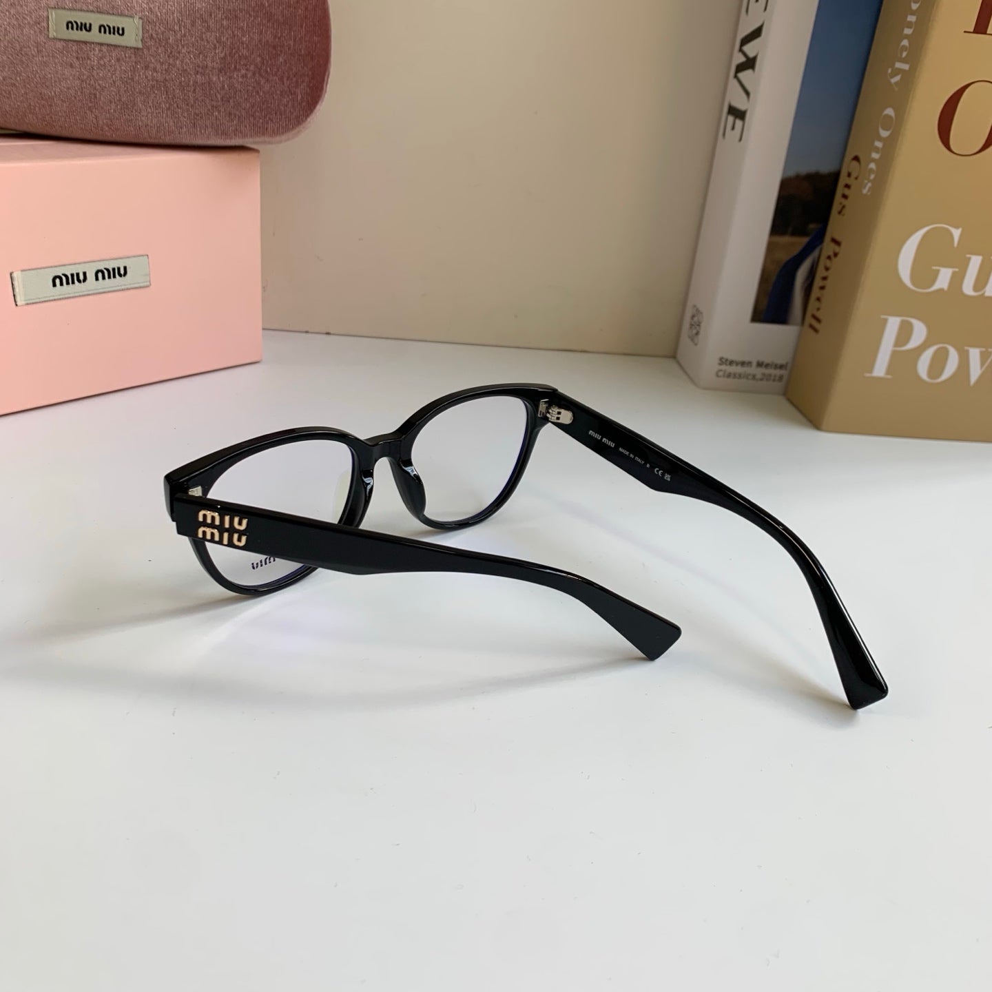 Miu Miu Acetate Square Silver Lens Sunglasses for Men & Women - detail image 5