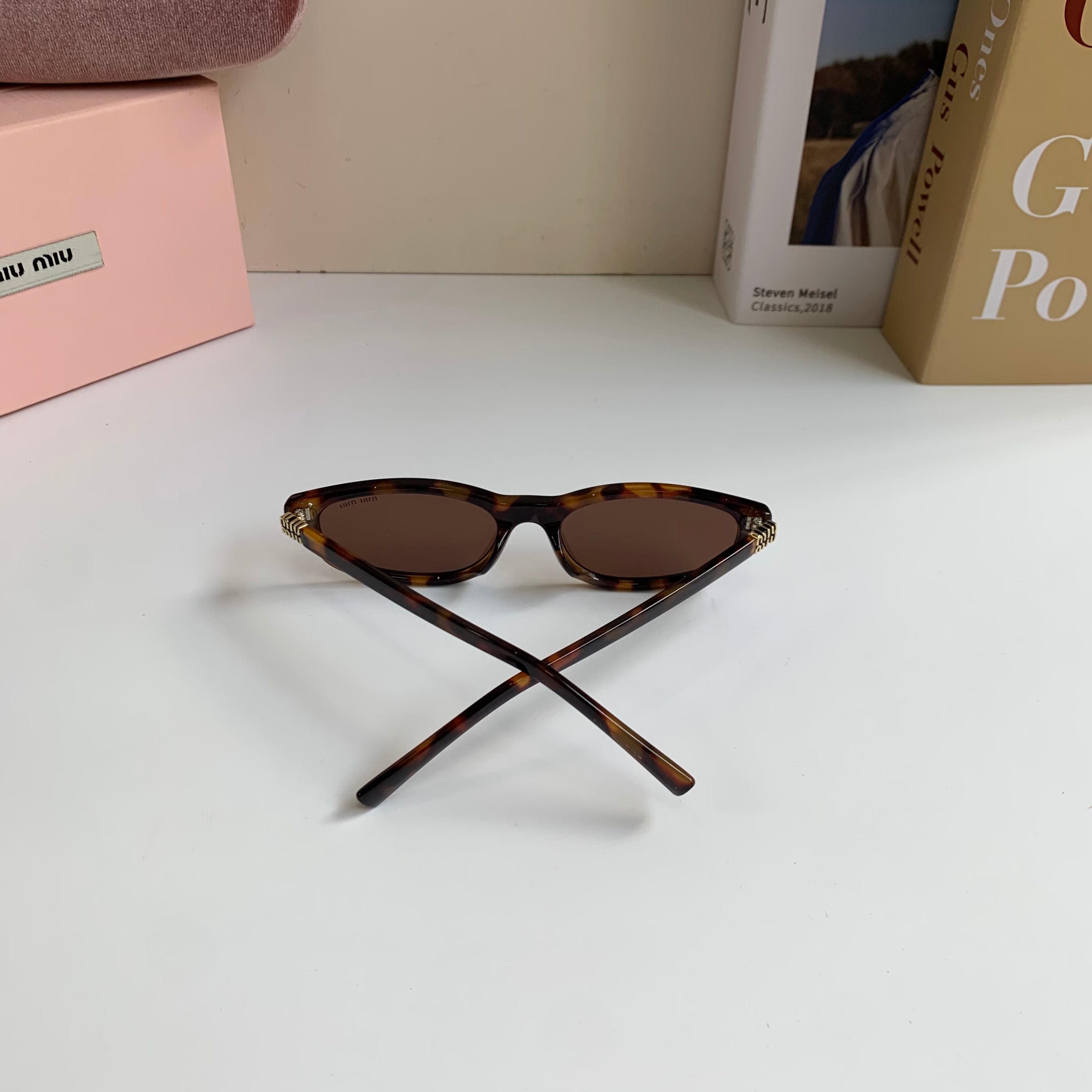 Miu Miu Cat-Eye Silver Lens Sunglasses for Men & Women - 432619 - detail image 8