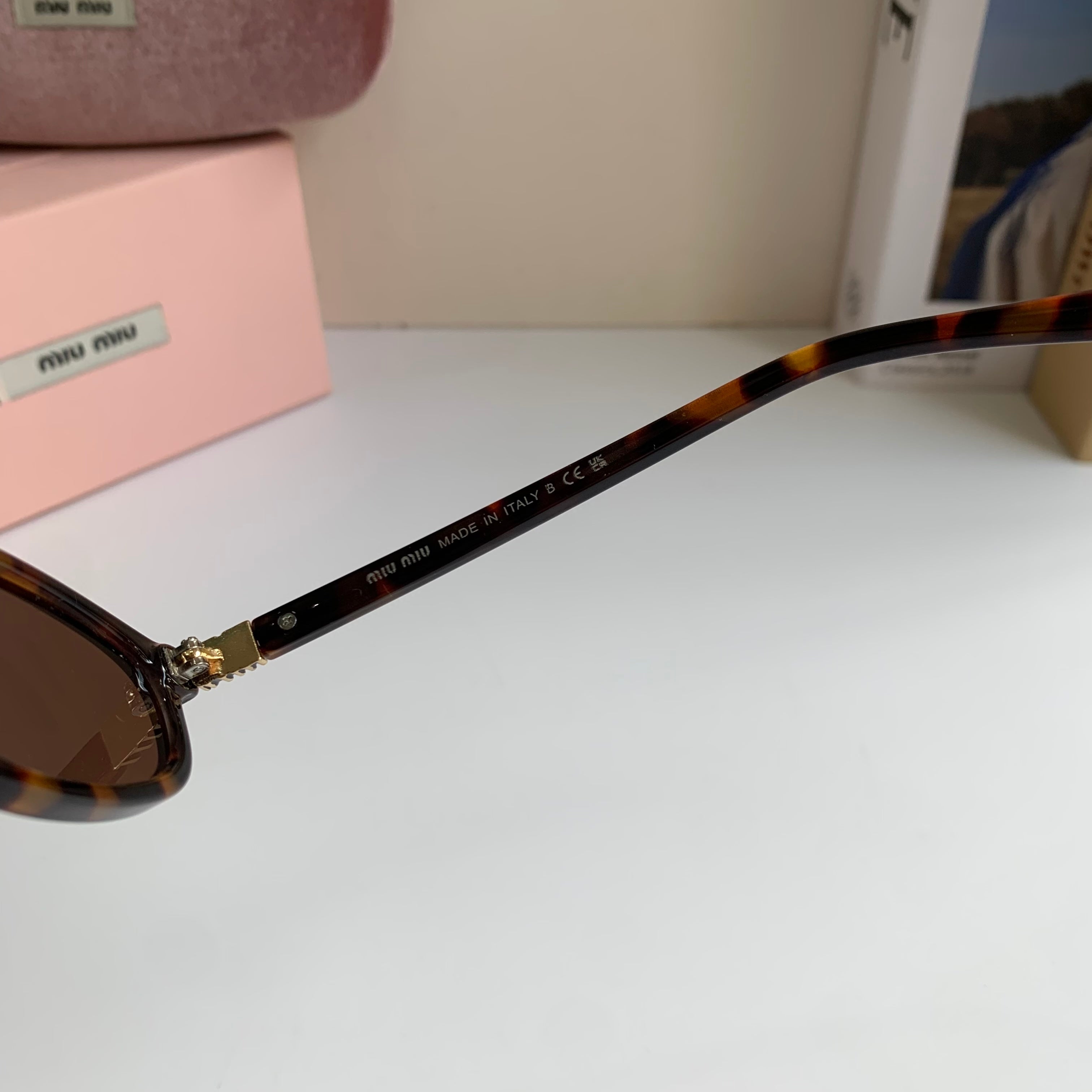 Miu Miu Cat-Eye Silver Lens Sunglasses for Men & Women - 432619 - detail image 7