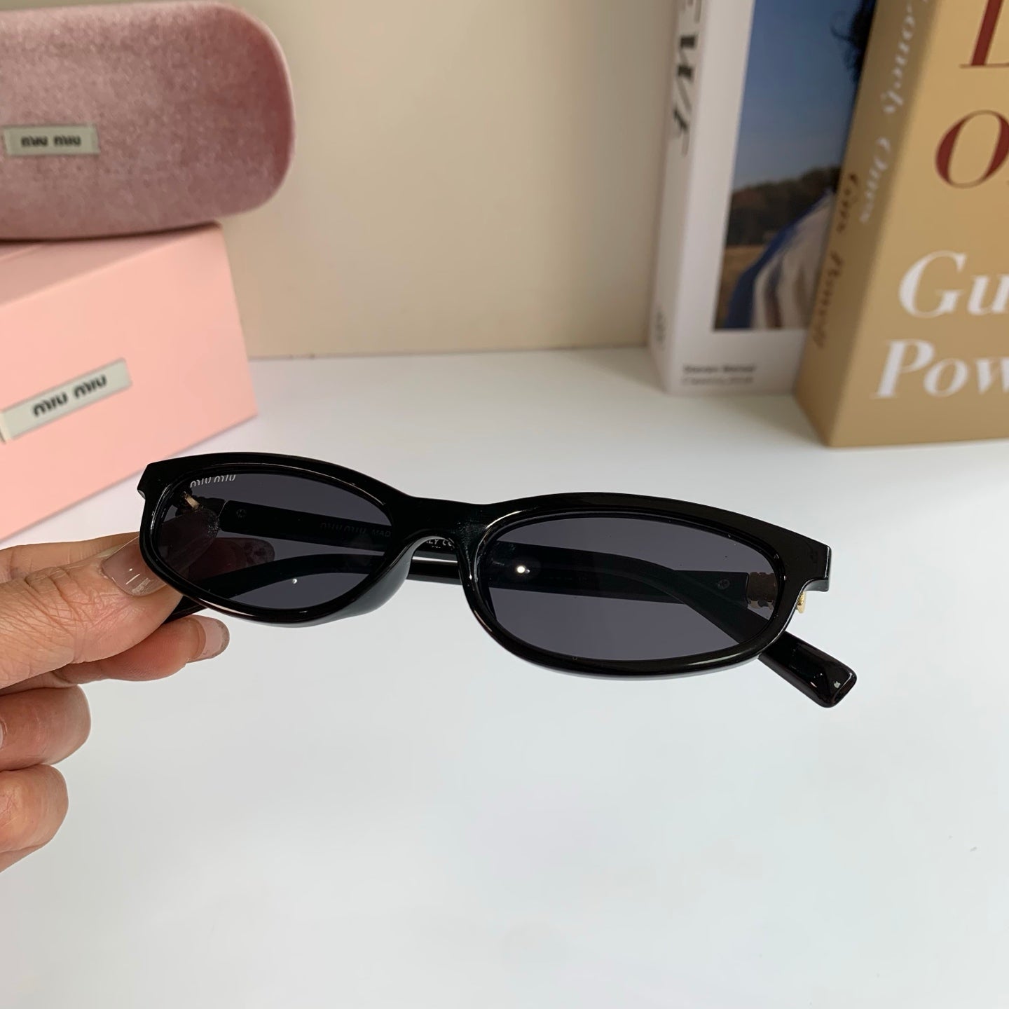 Miu Miu Cat-Eye Silver Lens Sunglasses for Men & Women - 432620 - detail image 3