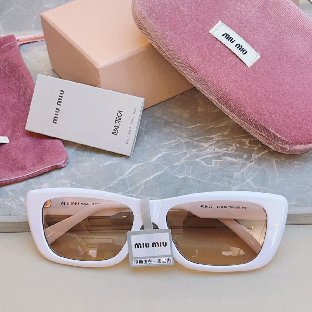 Miu Miu B12S-F Fashion Brown Lens Sunglasses for Men & Women