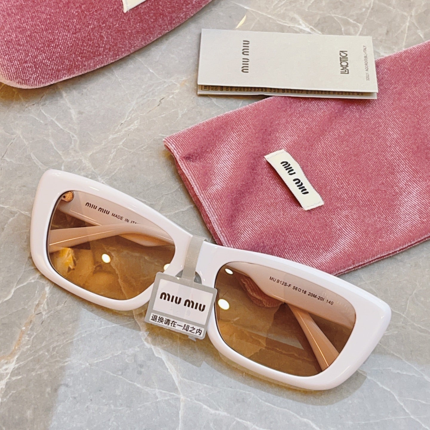 Miu Miu B12S-F Fashion Brown Lens Sunglasses for Men & Women - detail image 3