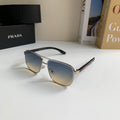 Prada Metal Square Silver Lens Sunglasses for Men & Women - 998098