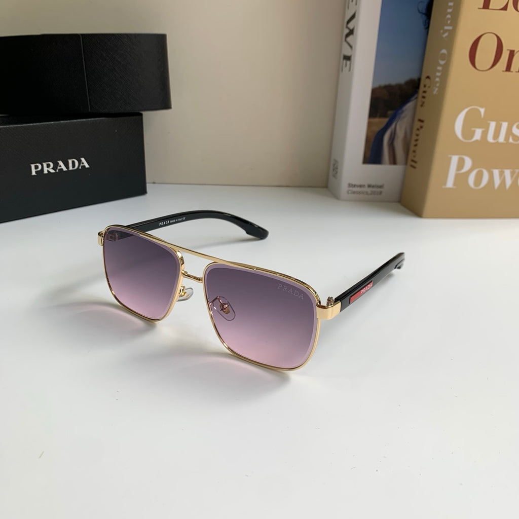Prada Metal Square Silver Lens Sunglasses for Men & Women - 998099 - detail image 2