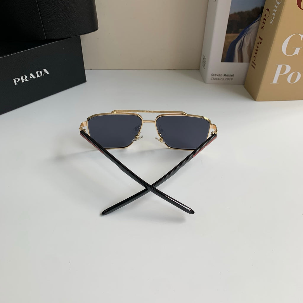 Prada Metal Square Silver Lens Sunglasses for Men & Women - 998100 - detail image 7