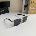 Prada Metal Square Silver Lens Sunglasses for Men & Women - 998100