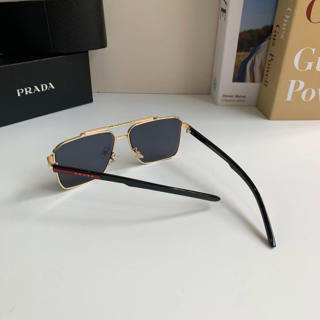Prada Metal Square Silver Lens Sunglasses for Men & Women - 998100 - detail image 8