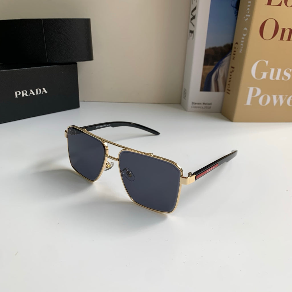 Prada Metal Square Silver Lens Sunglasses for Men & Women - 998100 - detail image 2