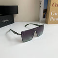 Prada Square Silver Lens Sunglasses for Men & Women - 382660