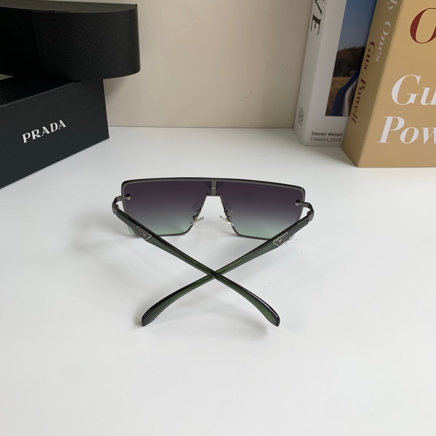 Prada Square Silver Lens Sunglasses for Men & Women - 382660 - detail image 6