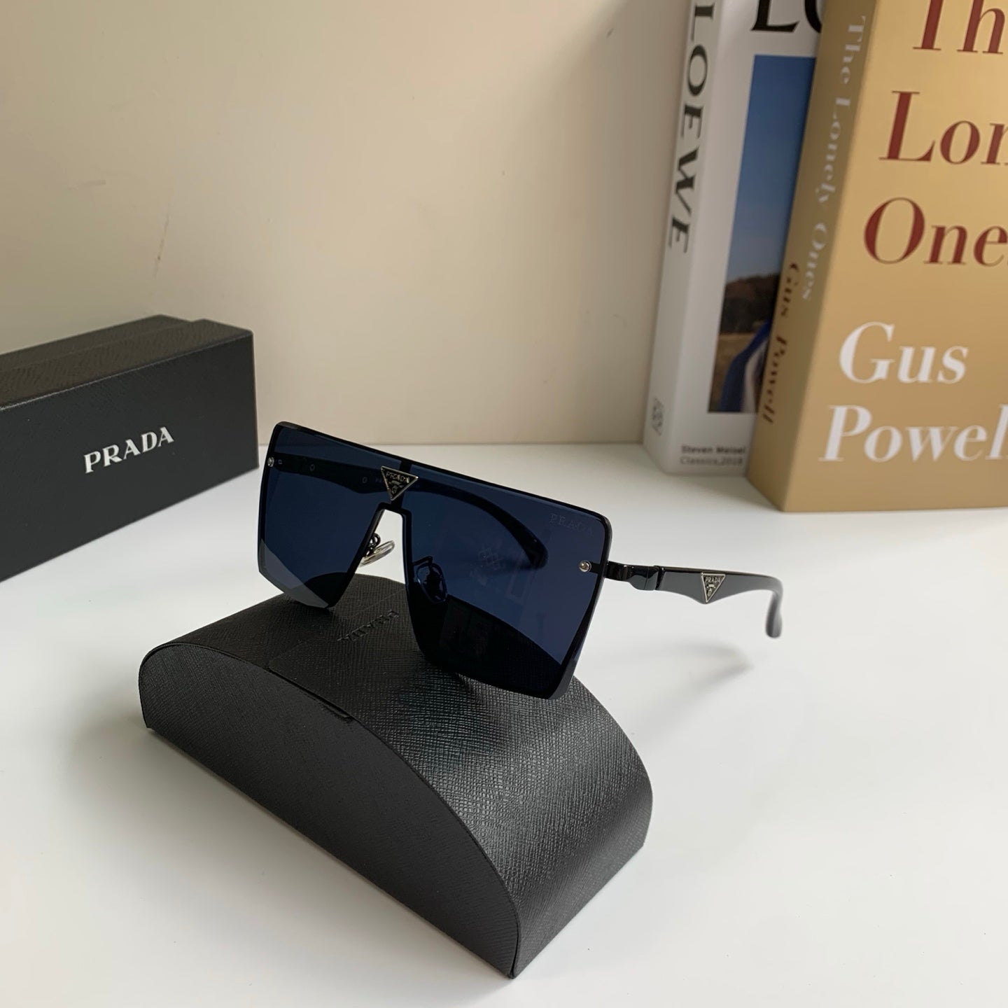 Prada Square Silver Lens Sunglasses for Men & Women - 382661 - detail image 4