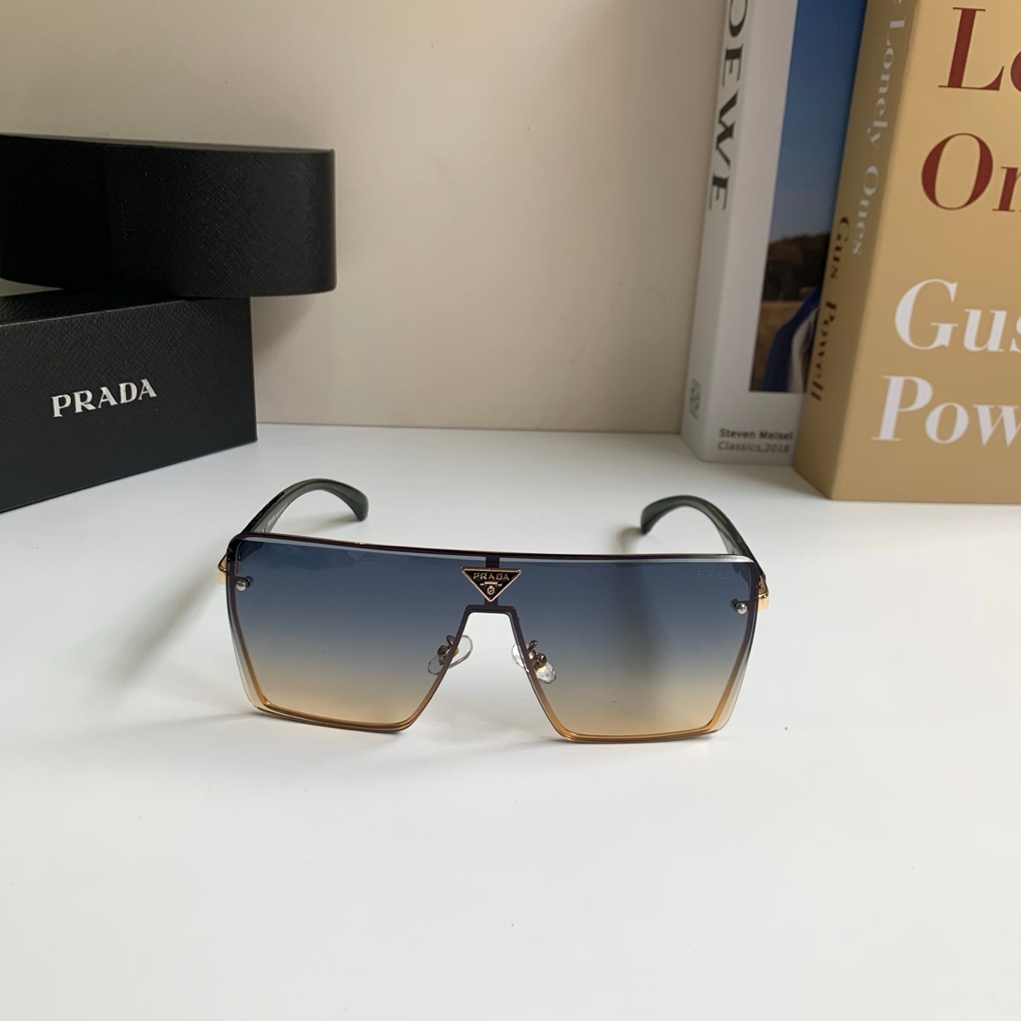 Prada Square Silver Lens Sunglasses for Men & Women - 382662 - detail image 3