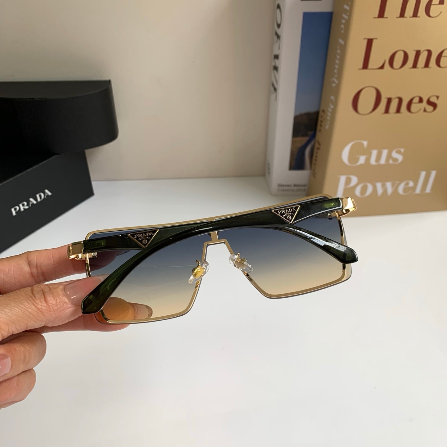 Prada Square Silver Lens Sunglasses for Men & Women - 382662 - detail image 6