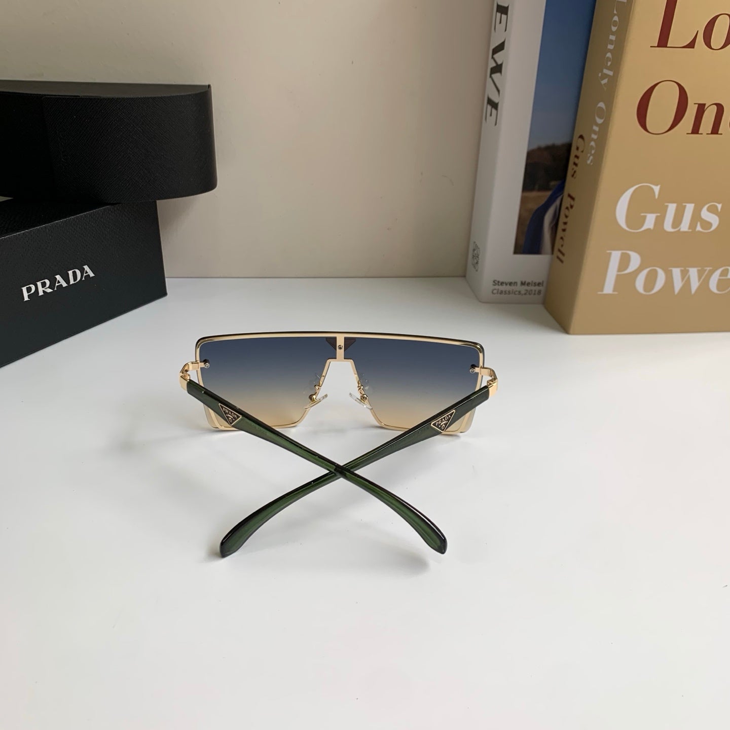 Prada Square Silver Lens Sunglasses for Men & Women - 382662 - detail image 8