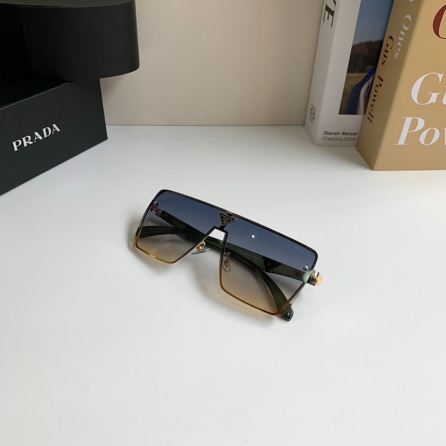 Prada Square Silver Lens Sunglasses for Men & Women - 132498 - detail image 5