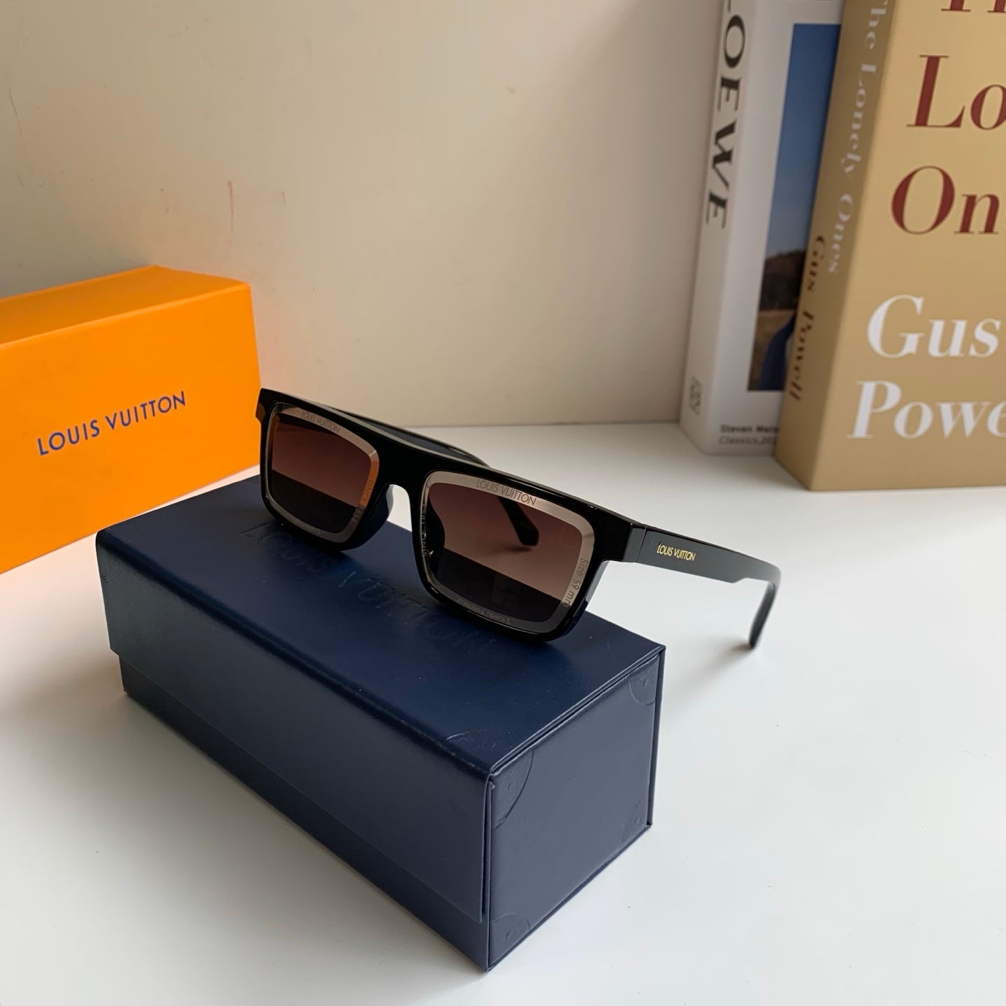 Louis Vuitton Square Gray Lens Sunglasses for Men & Women - 381860 - detail image 5