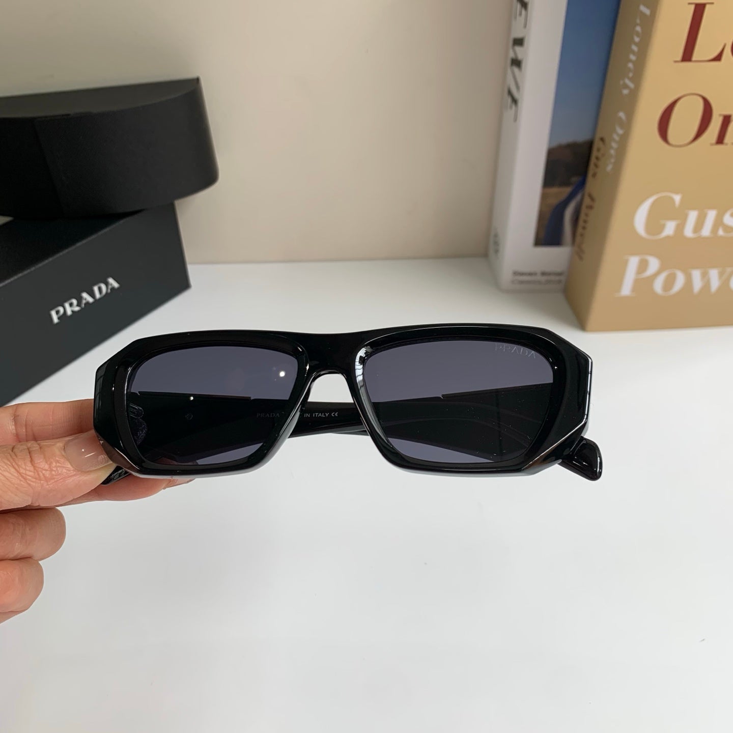 Prada Fashion Black Lens Sunglasses for Men & Women - 132499 - detail image 3