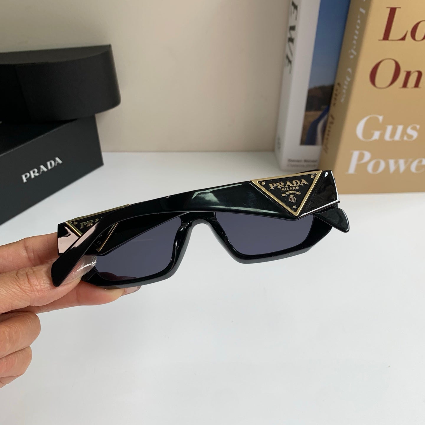 Prada Fashion Black Lens Sunglasses for Men & Women - 132499 - detail image 8