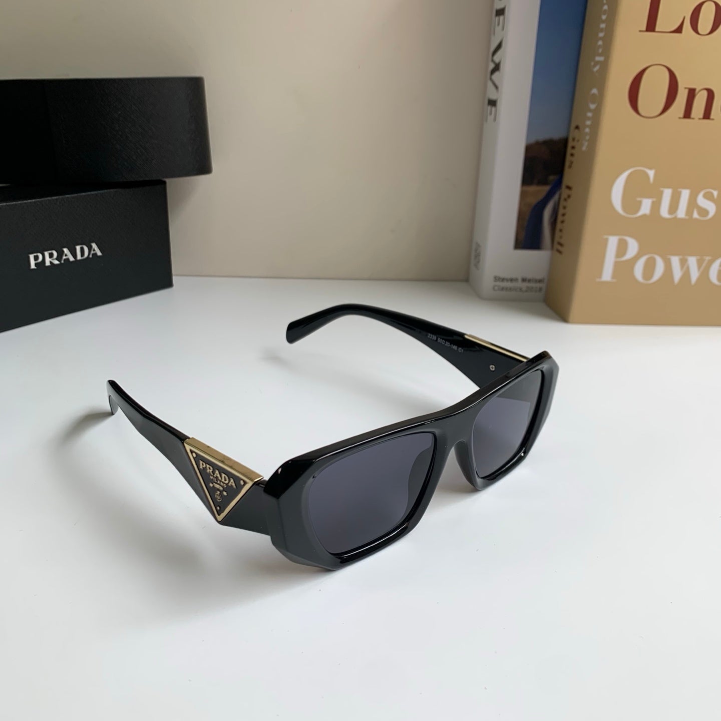 Prada Fashion Black Lens Sunglasses for Men & Women - 132499