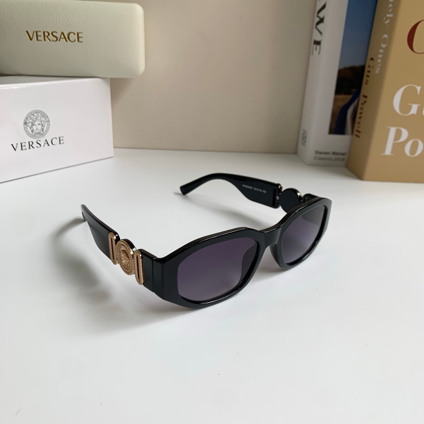 Versace Fashion Black Lens Sunglasses for Men & Women - 487895