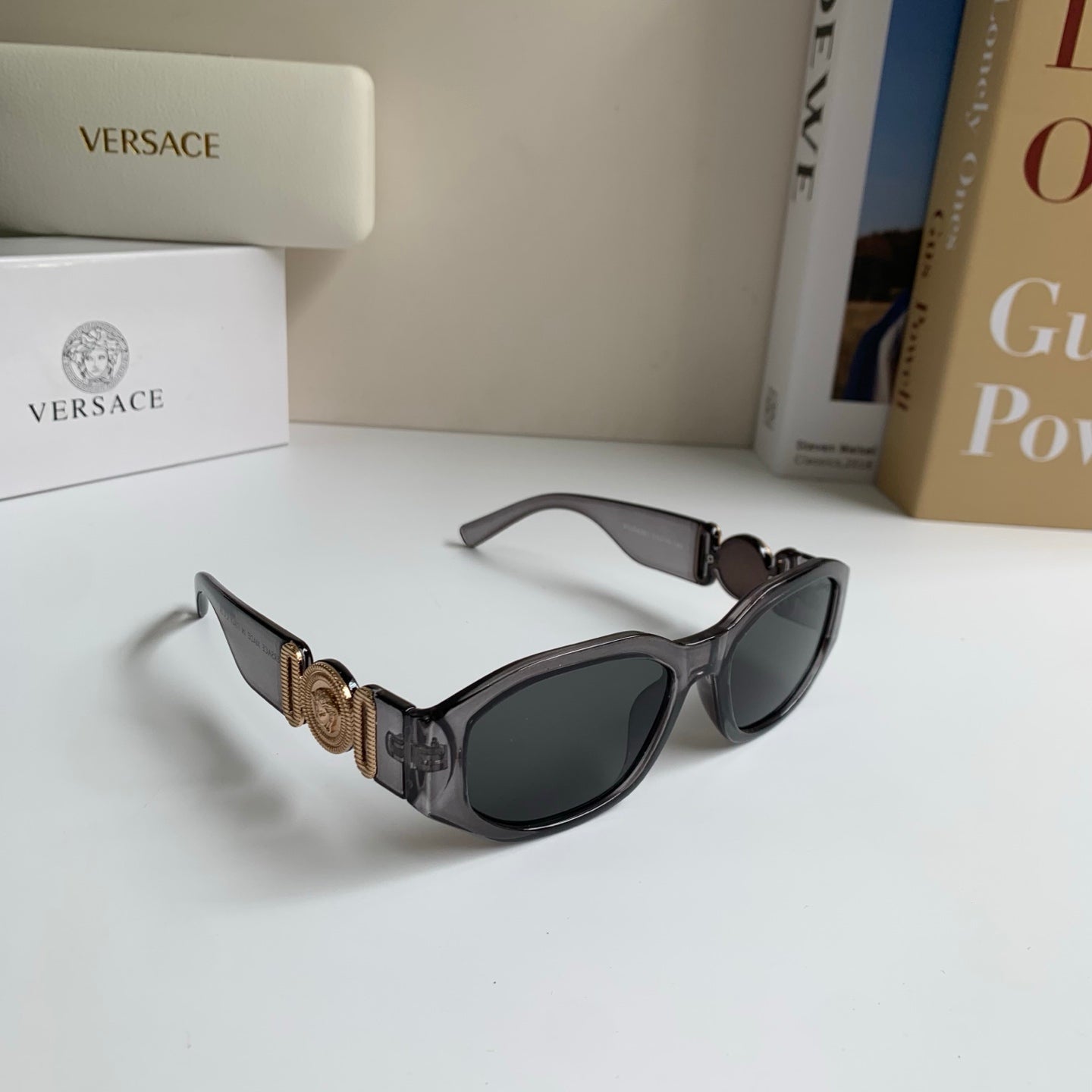 Versace Fashion Gray Lens Sunglasses for Men & Women