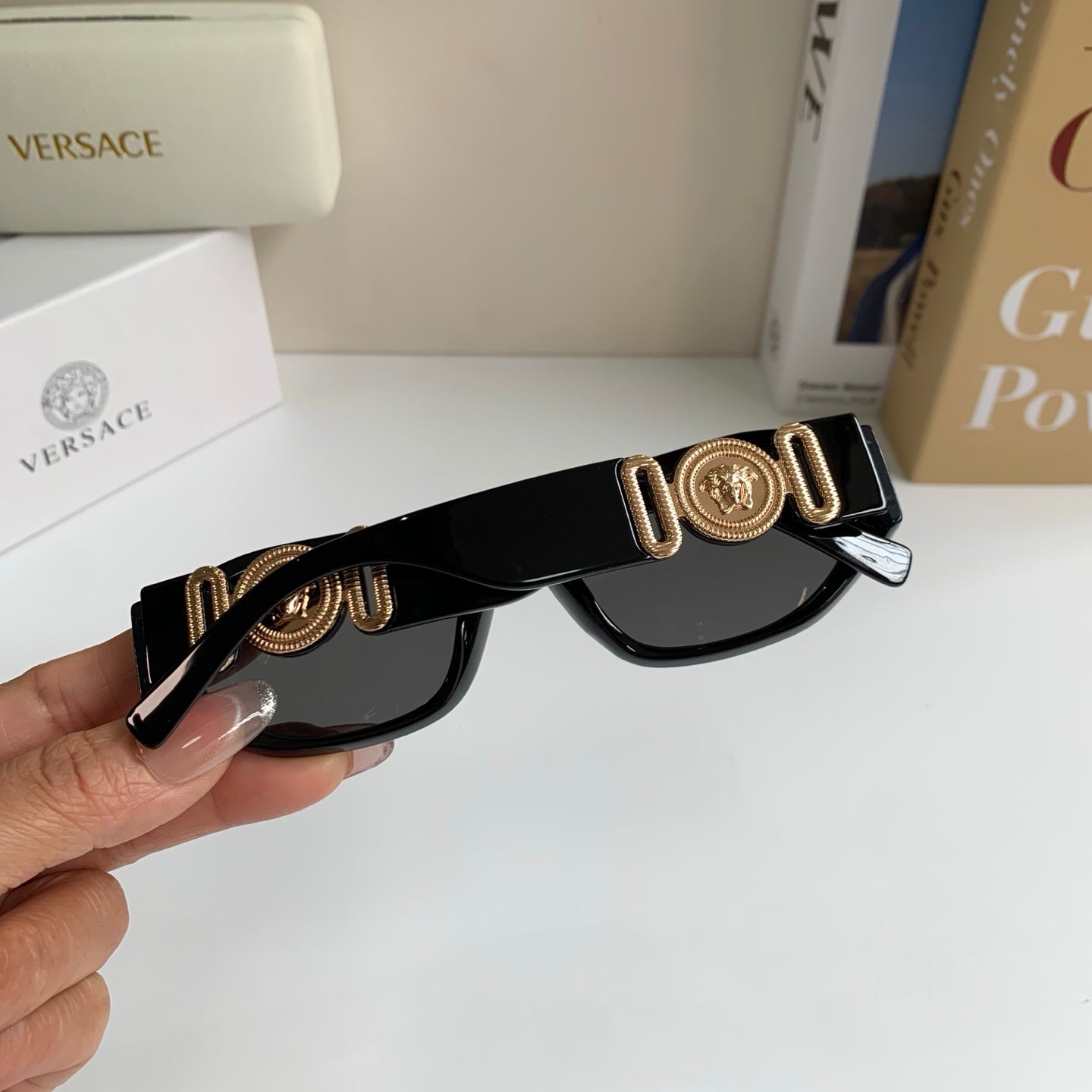 Versace Fashion Red Lens Sunglasses for Men & Women - detail image 6