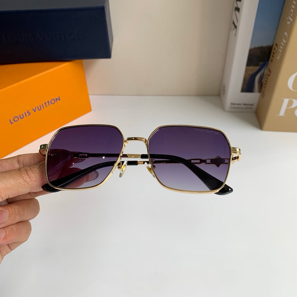 Louis Vuitton Metal Square Silver Lens Sunglasses for Men & Women - 398155 - detail image 4