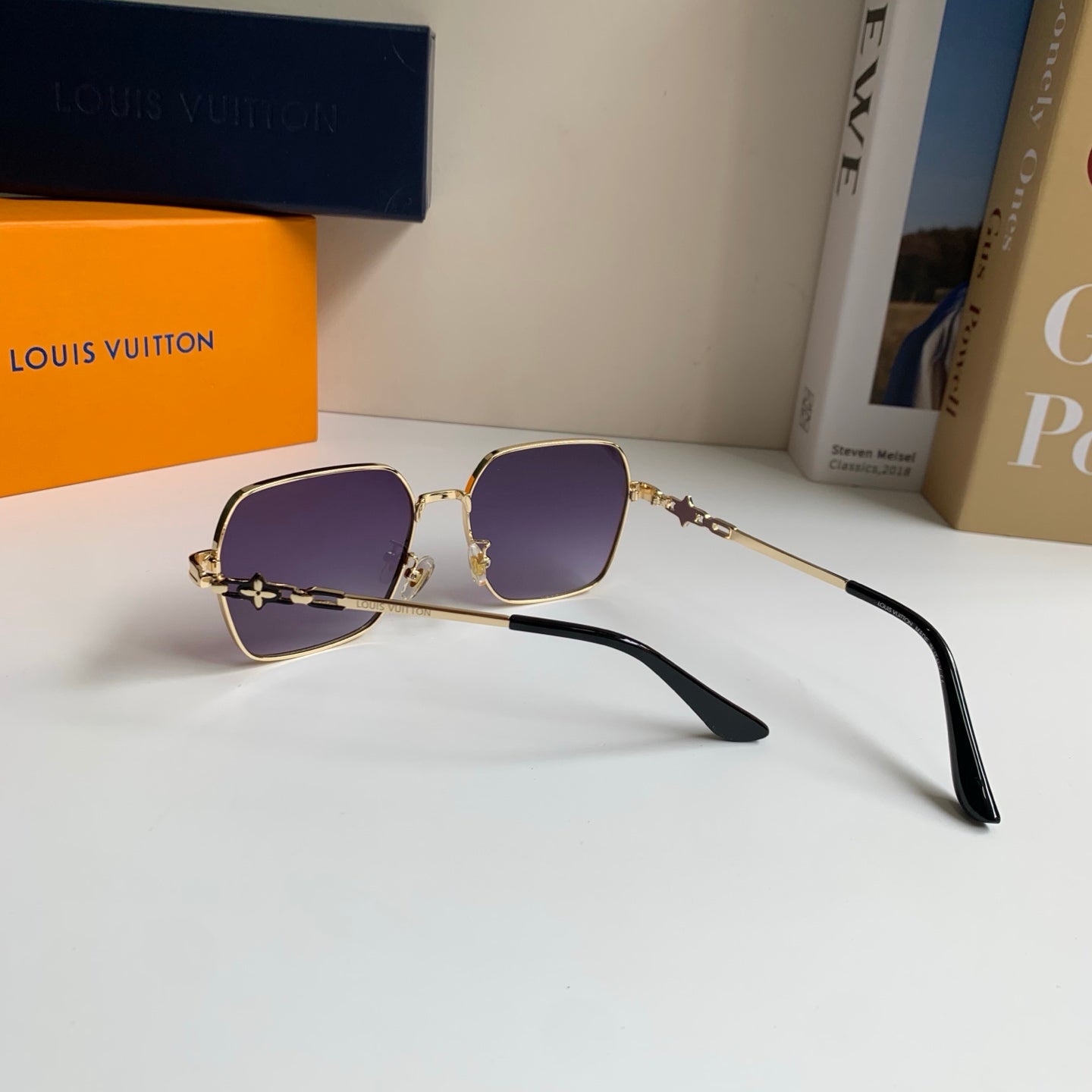 Louis Vuitton Metal Square Silver Lens Sunglasses for Men & Women - 398155 - detail image 9