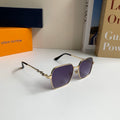 Louis Vuitton Metal Square Silver Lens Sunglasses for Men & Women - 398155