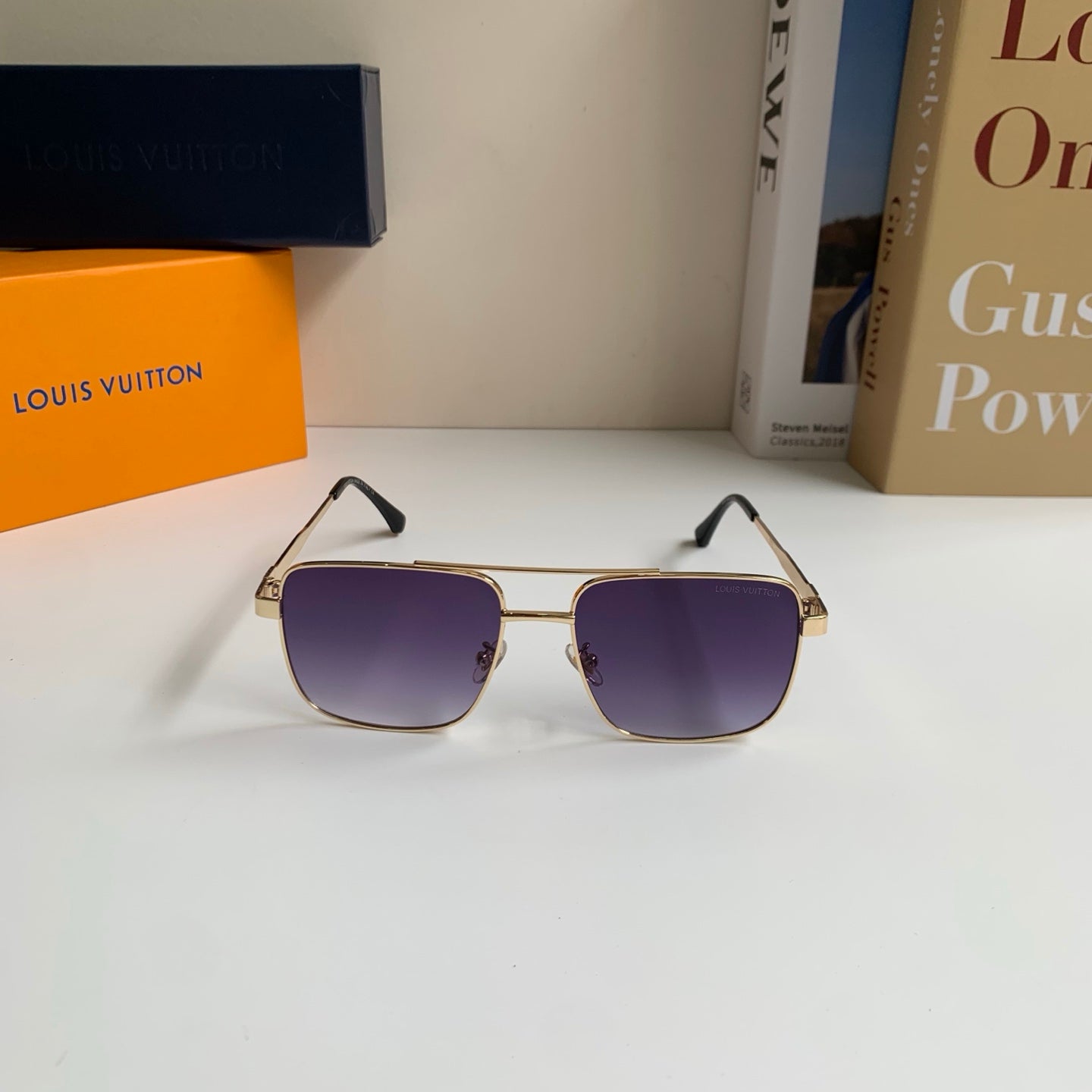 Louis Vuitton Metal Square Silver Lens Sunglasses for Men & Women - 398239 - detail image 4