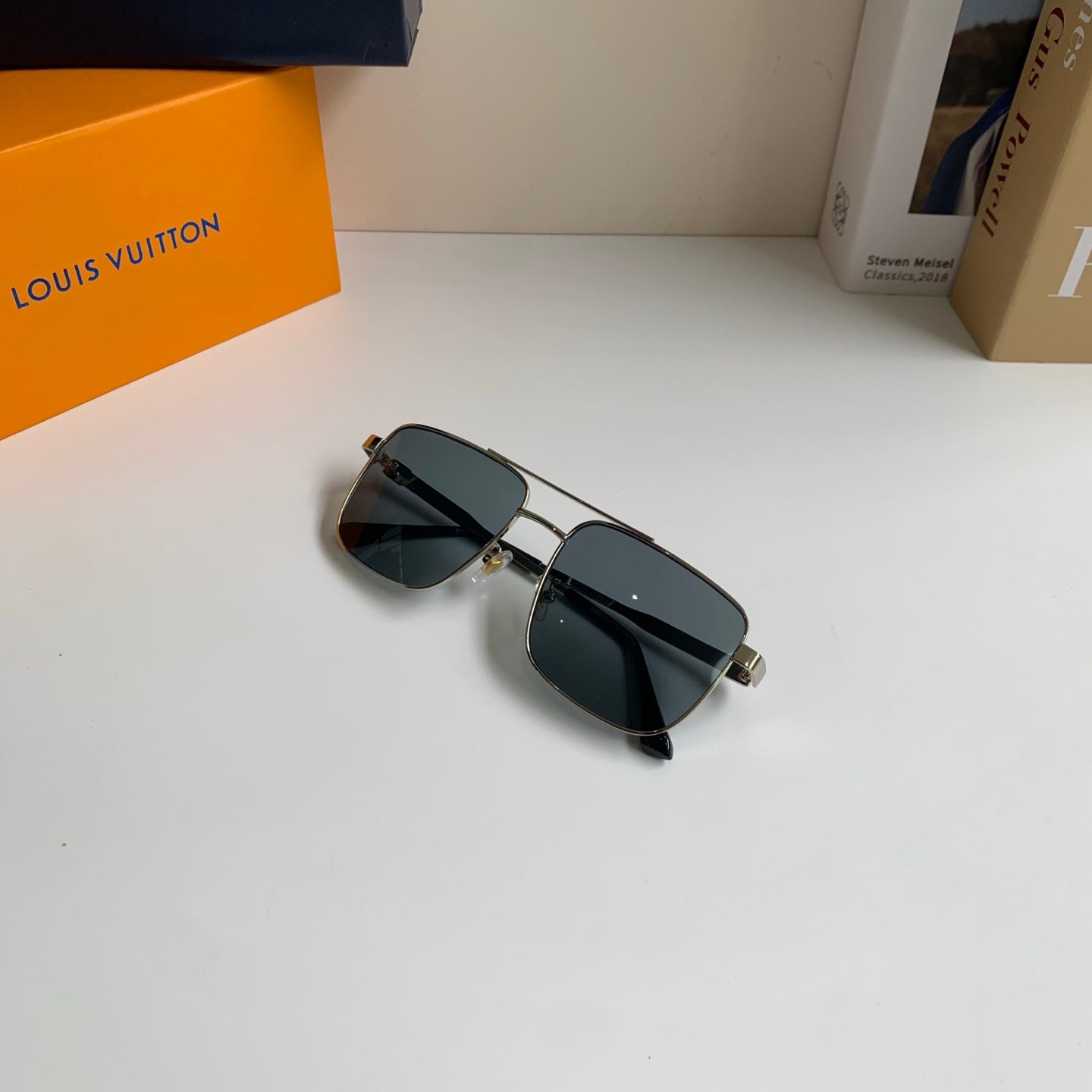 Louis Vuitton Metal Square Silver Lens Sunglasses for Men & Women - 398240 - detail image 5