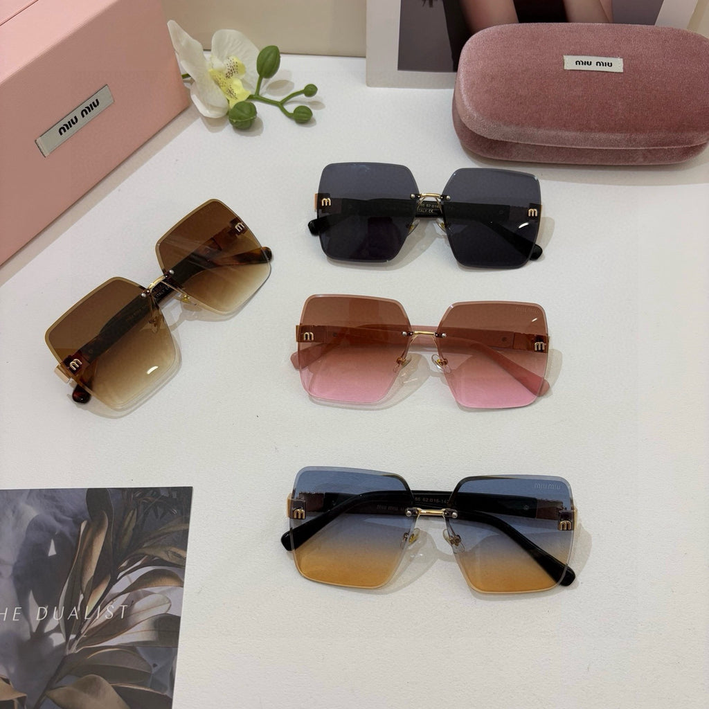 Miu Miu Square Brown Lens Sunglasses for Men & Women - 416293 - detail image 2