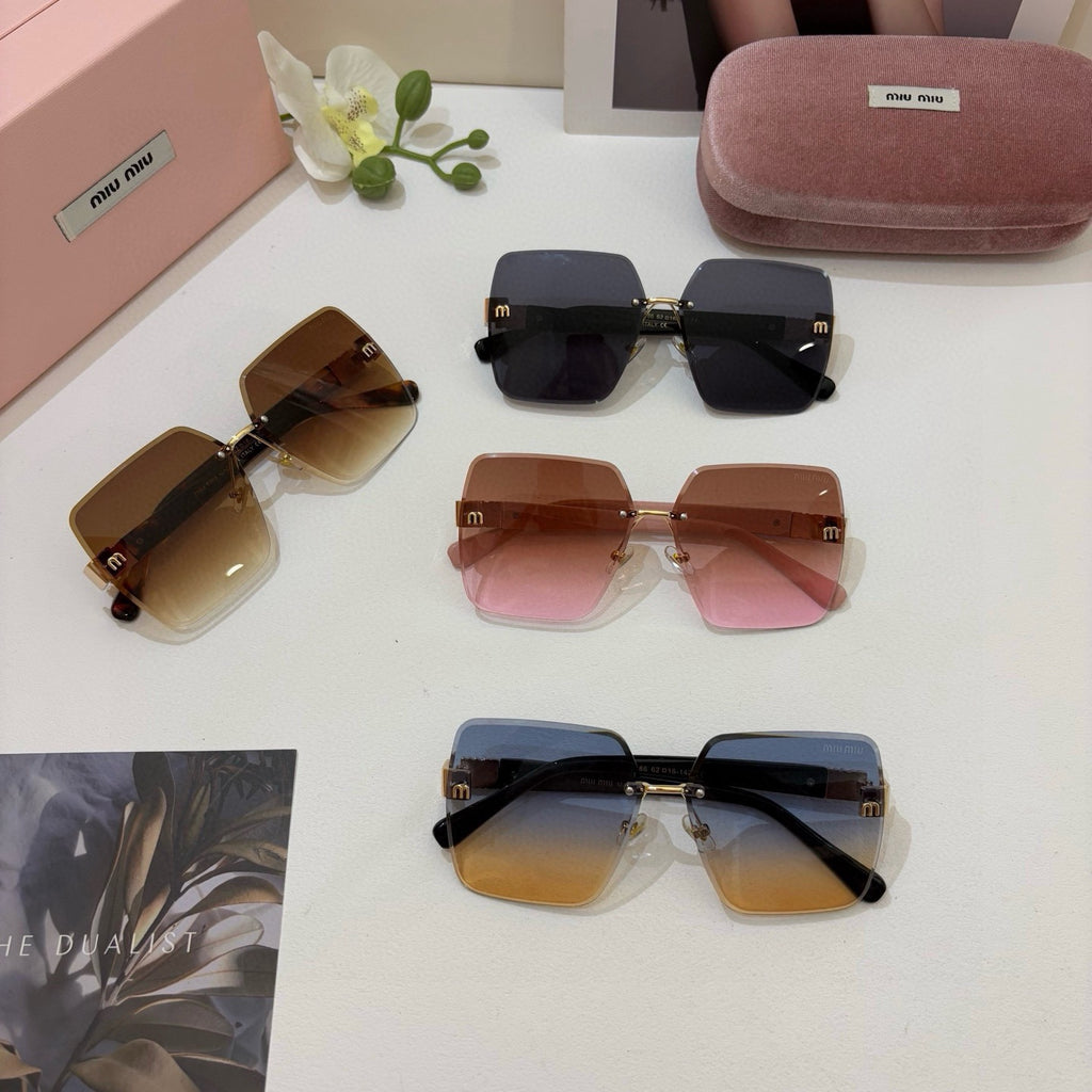 Miu Miu Square Brown Lens Sunglasses for Men & Women - 416295 - detail image 2