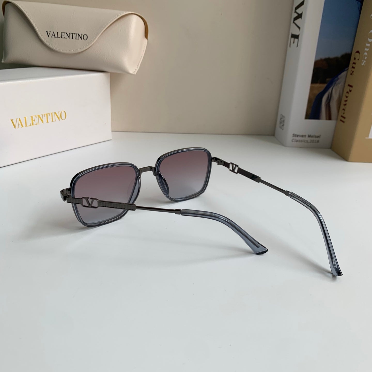 Valentino Metal Fashion Silver Lens Sunglasses for Men & Women - 158648 - detail image 7