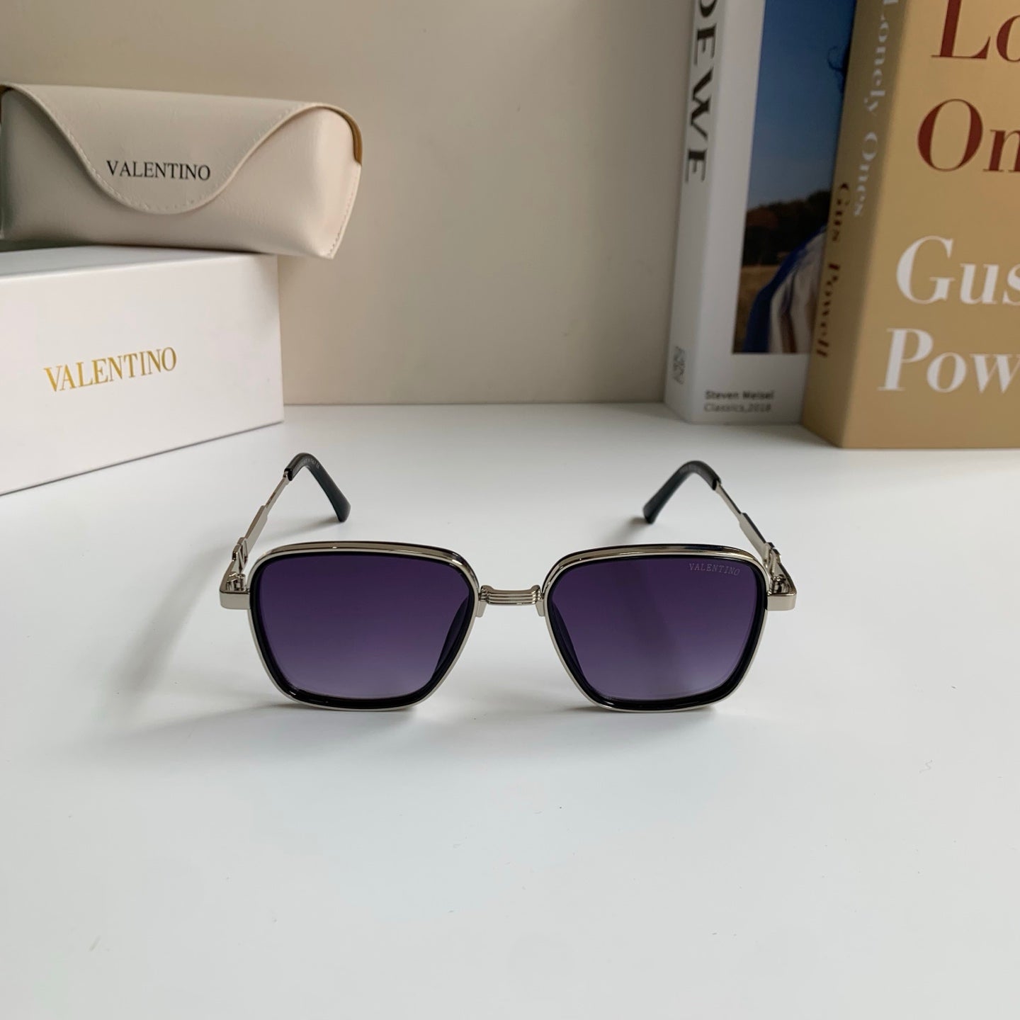 Valentino Metal Fashion Silver Lens Sunglasses for Men & Women - 158647 - detail image 3