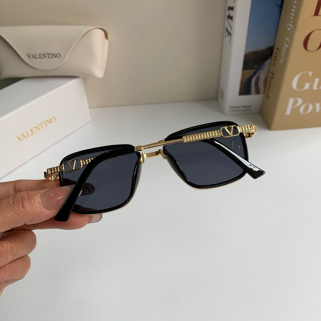 Valentino Metal Fashion Silver Lens Sunglasses for Men & Women - detail image 8