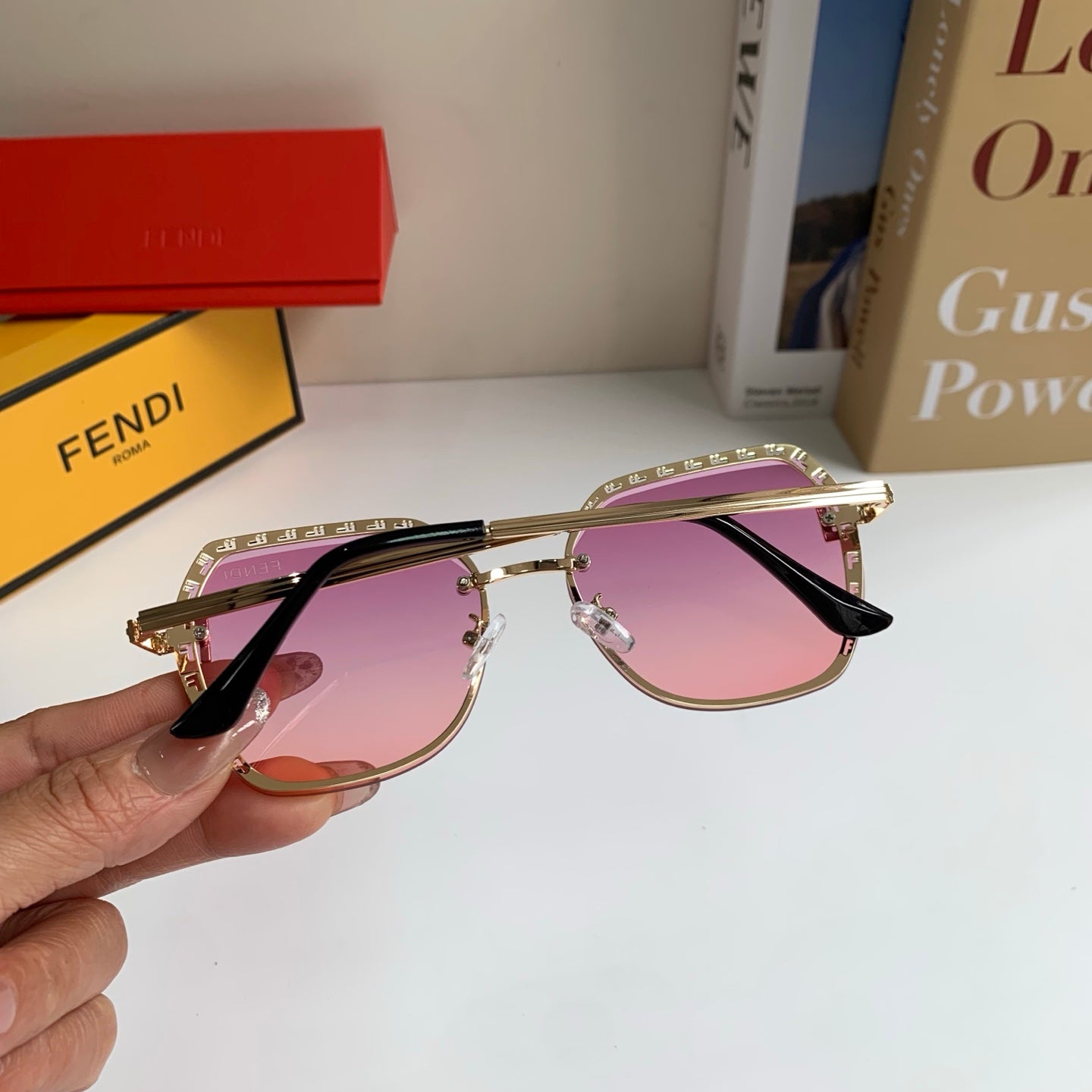Fendi Fashion Red Lens Sunglasses for Men & Women - 432727 - detail image 8