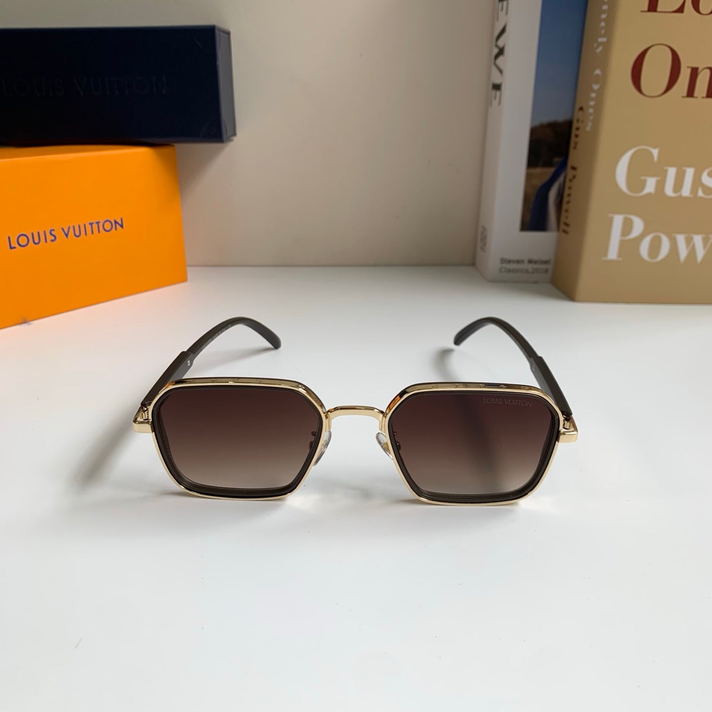 Louis Vuitton Square Brown Lens Sunglasses for Men & Women - 357764 - detail image 3