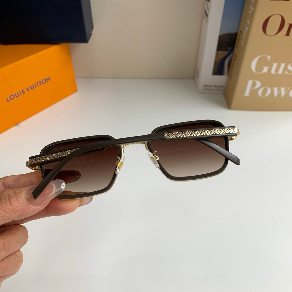 Louis Vuitton Square Brown Lens Sunglasses for Men & Women - 357764 - detail image 7