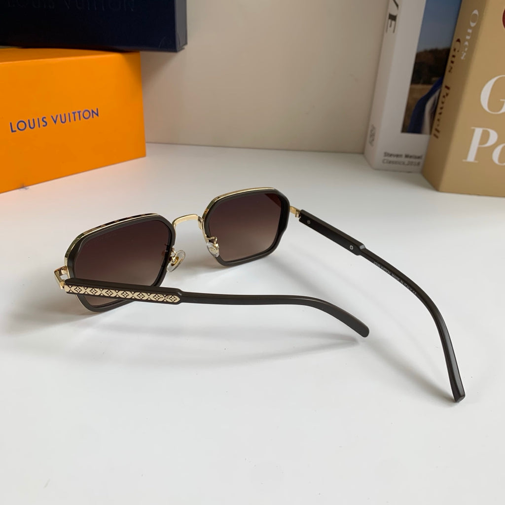Louis Vuitton Square Brown Lens Sunglasses for Men & Women - 357764 - detail image 8