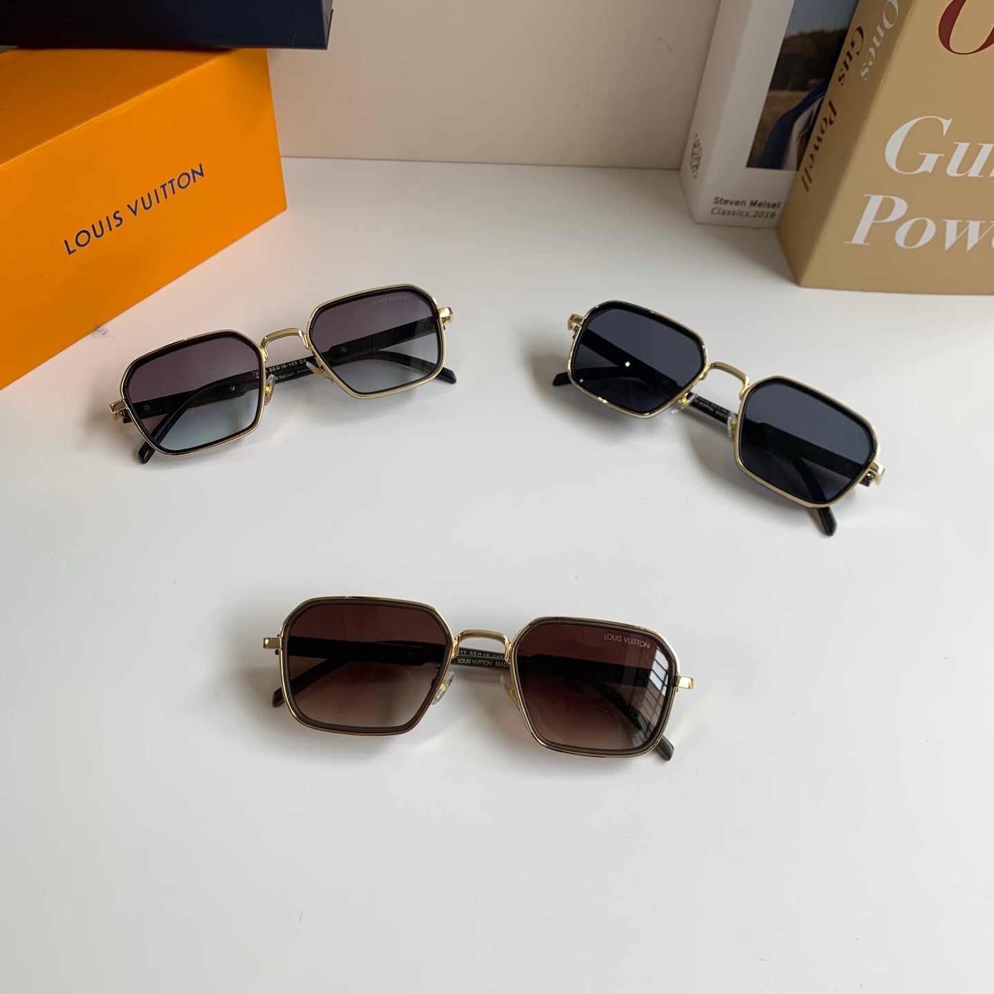 Louis Vuitton Square Brown Lens Sunglasses for Men & Women - 357764 - detail image 10