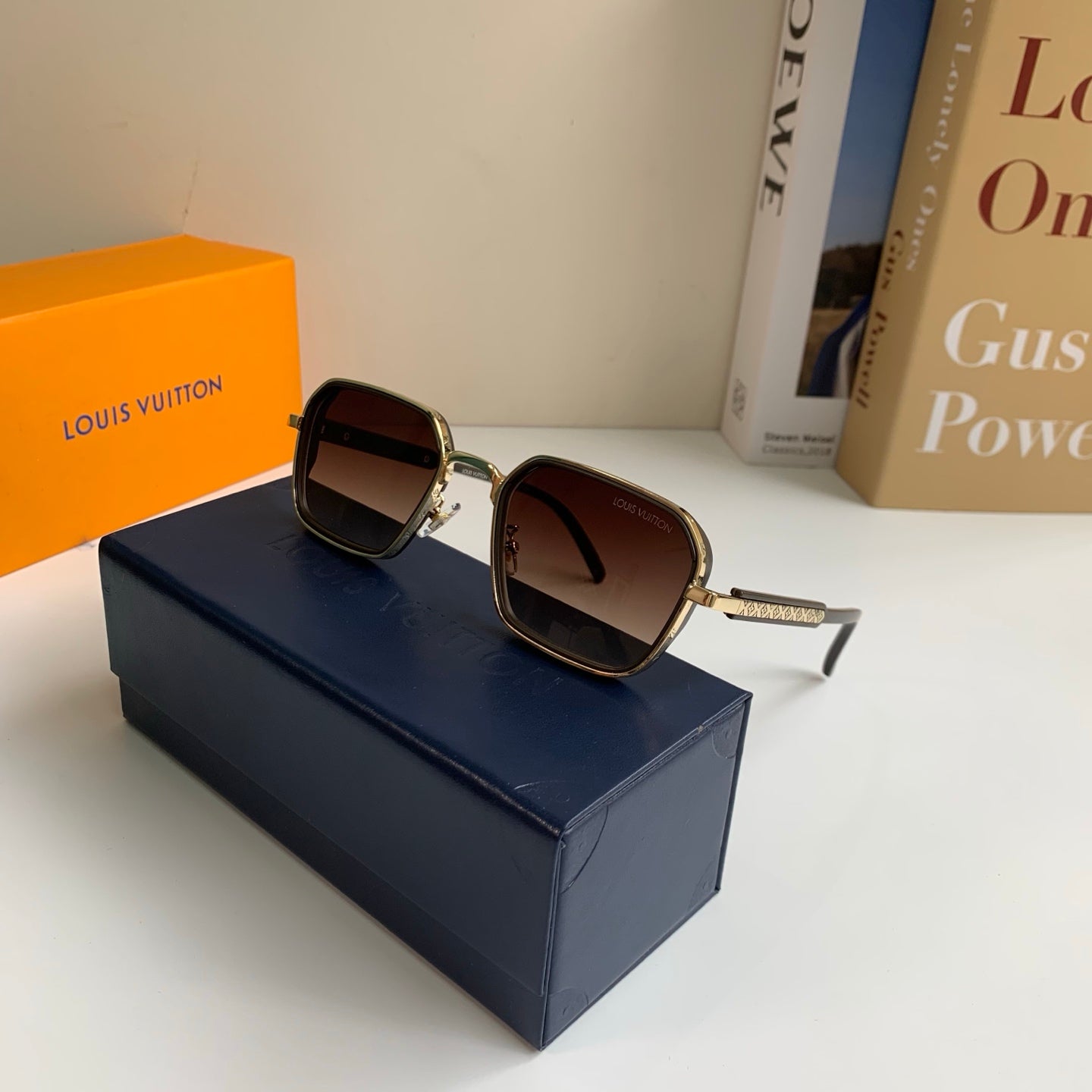 Louis Vuitton Square Brown Lens Sunglasses for Men & Women - 357764 - detail image 5