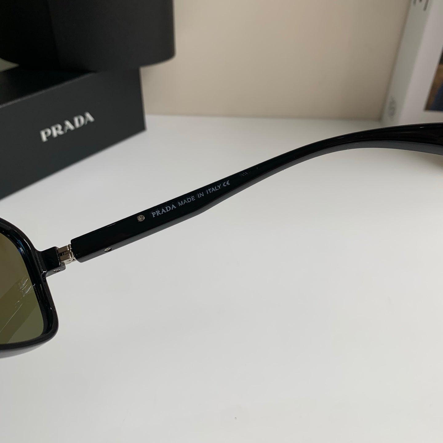 Prada Square Blue Lens Sunglasses for Men & Women - 372064 - detail image 8