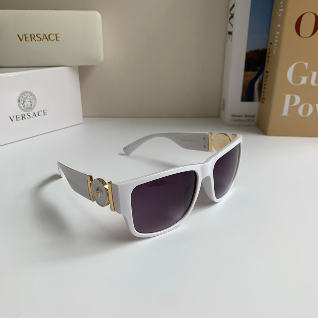 Versace Polarized Square Silver Lens Sunglasses for Men & Women - 372516