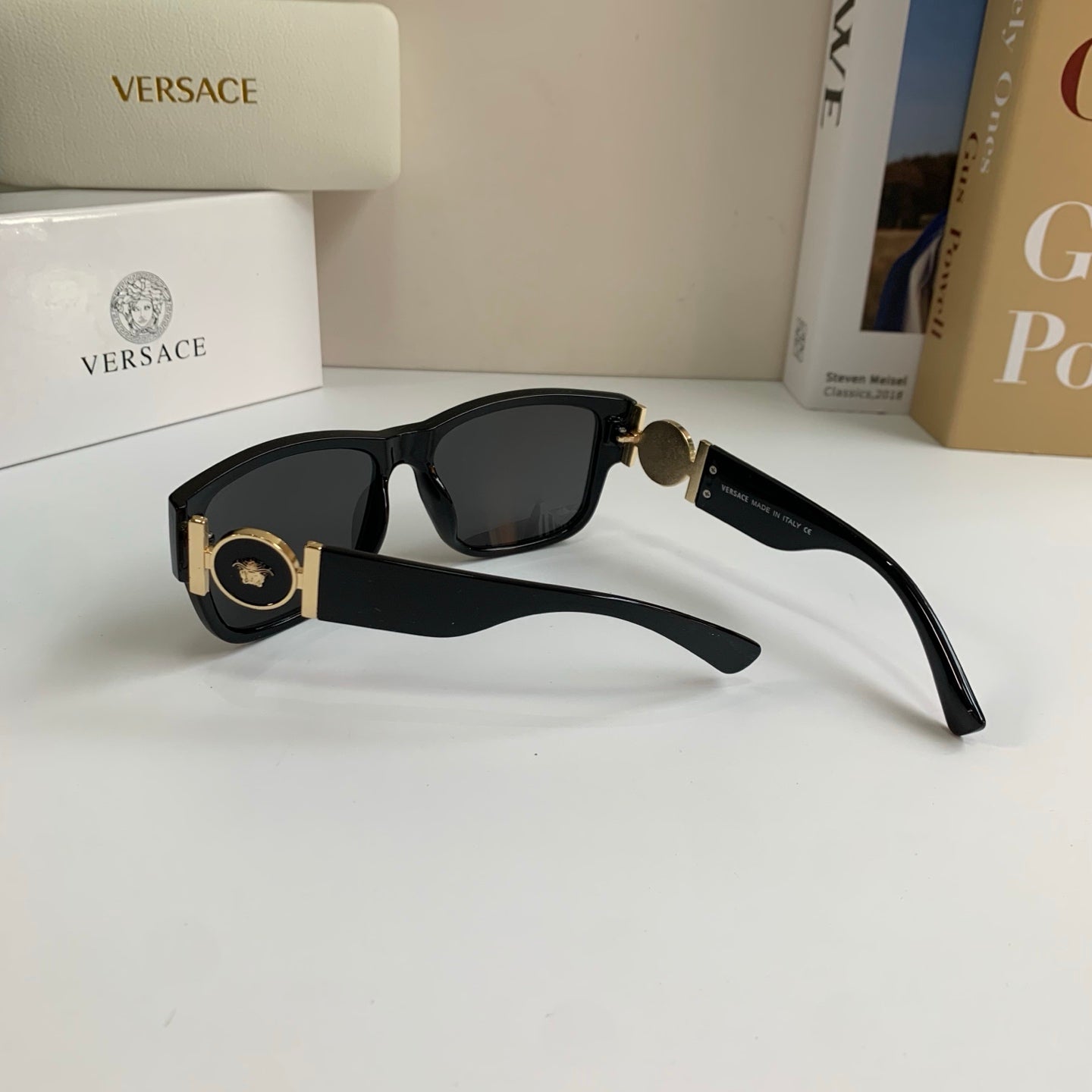 Versace Polarized Square Silver Lens Sunglasses for Men & Women - 372518 - detail image 9