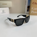 Versace Polarized Square Silver Lens Sunglasses for Men & Women - 372518