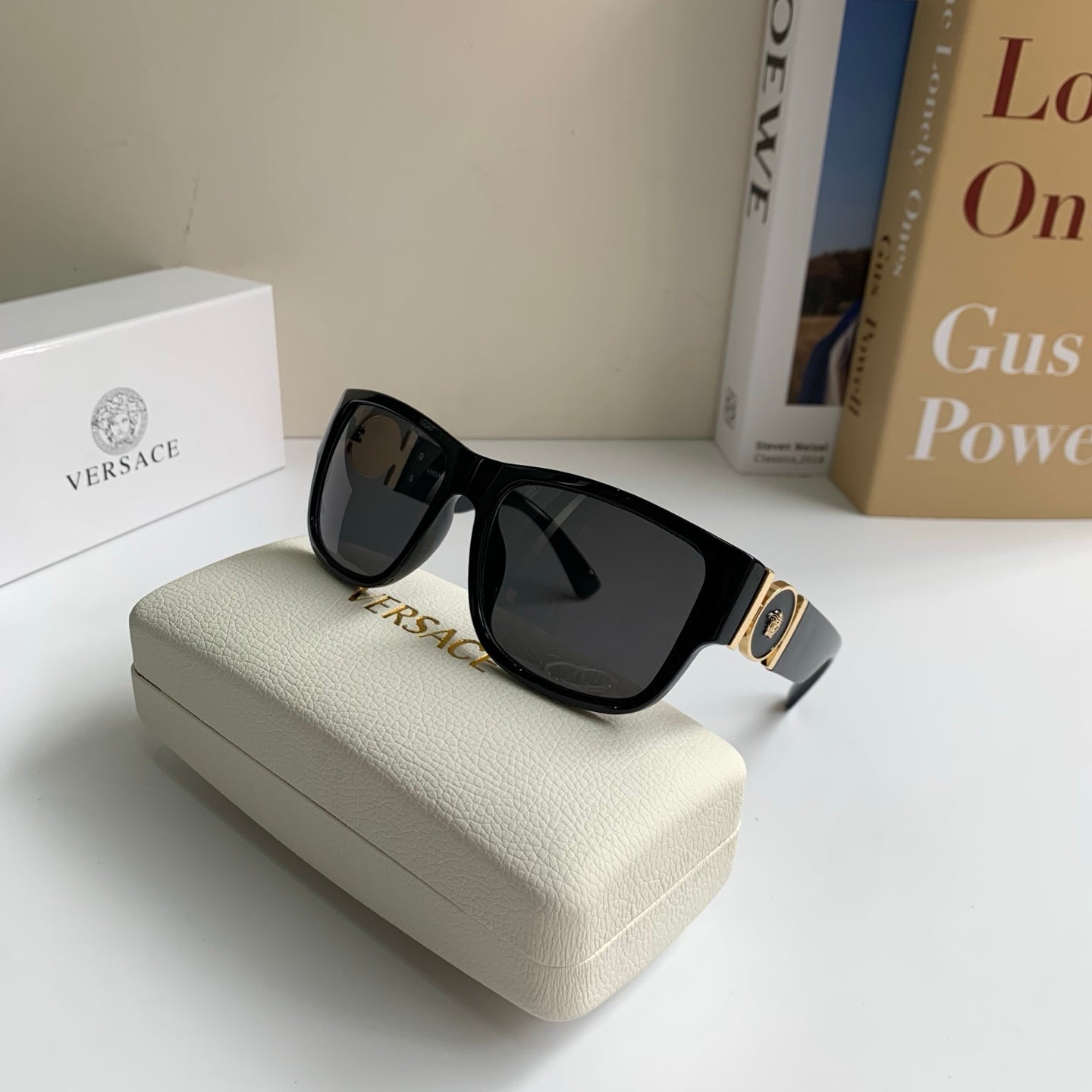 Versace Polarized Square Silver Lens Sunglasses for Men & Women - 372518 - detail image 3