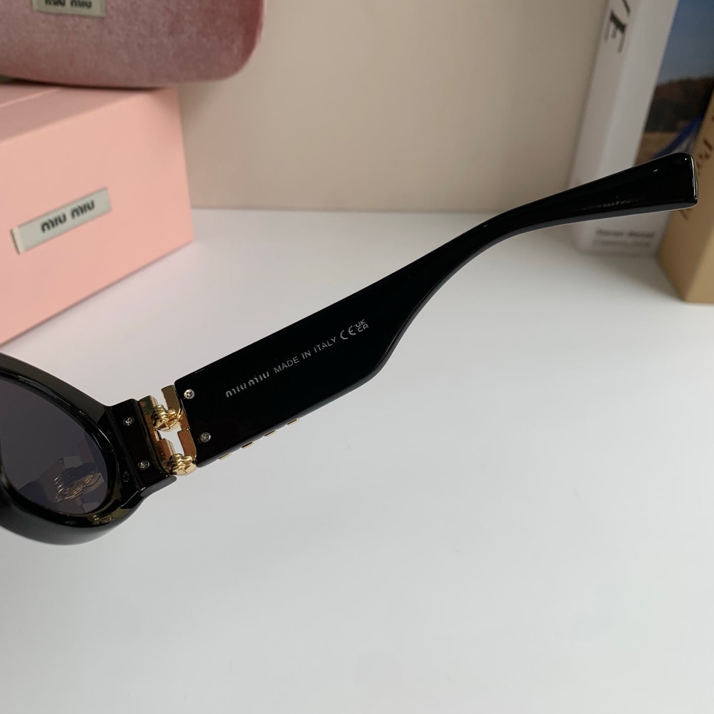 Miu Miu Fashion Black Lens Sunglasses for Men & Women - 466085 - detail image 6