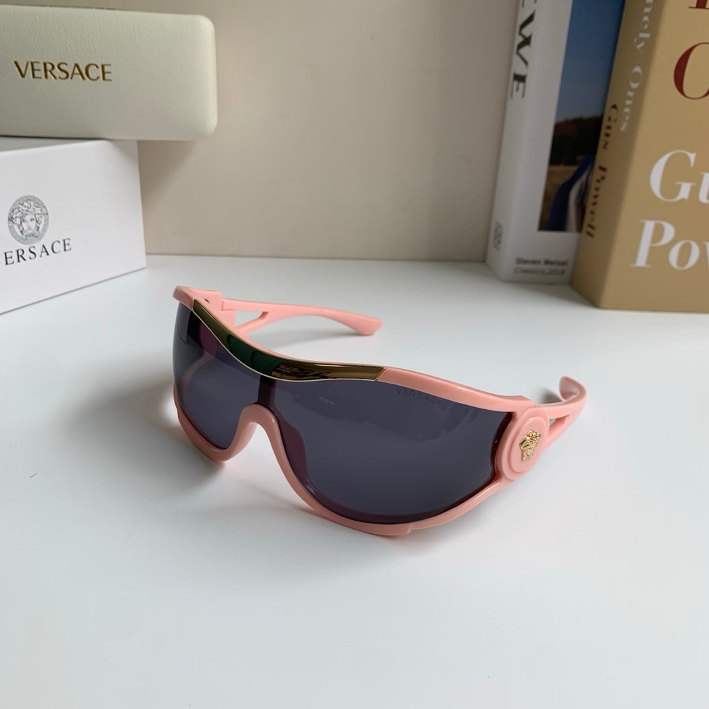 Versace Oversized Red Lens Sunglasses for Men & Women - detail image 2