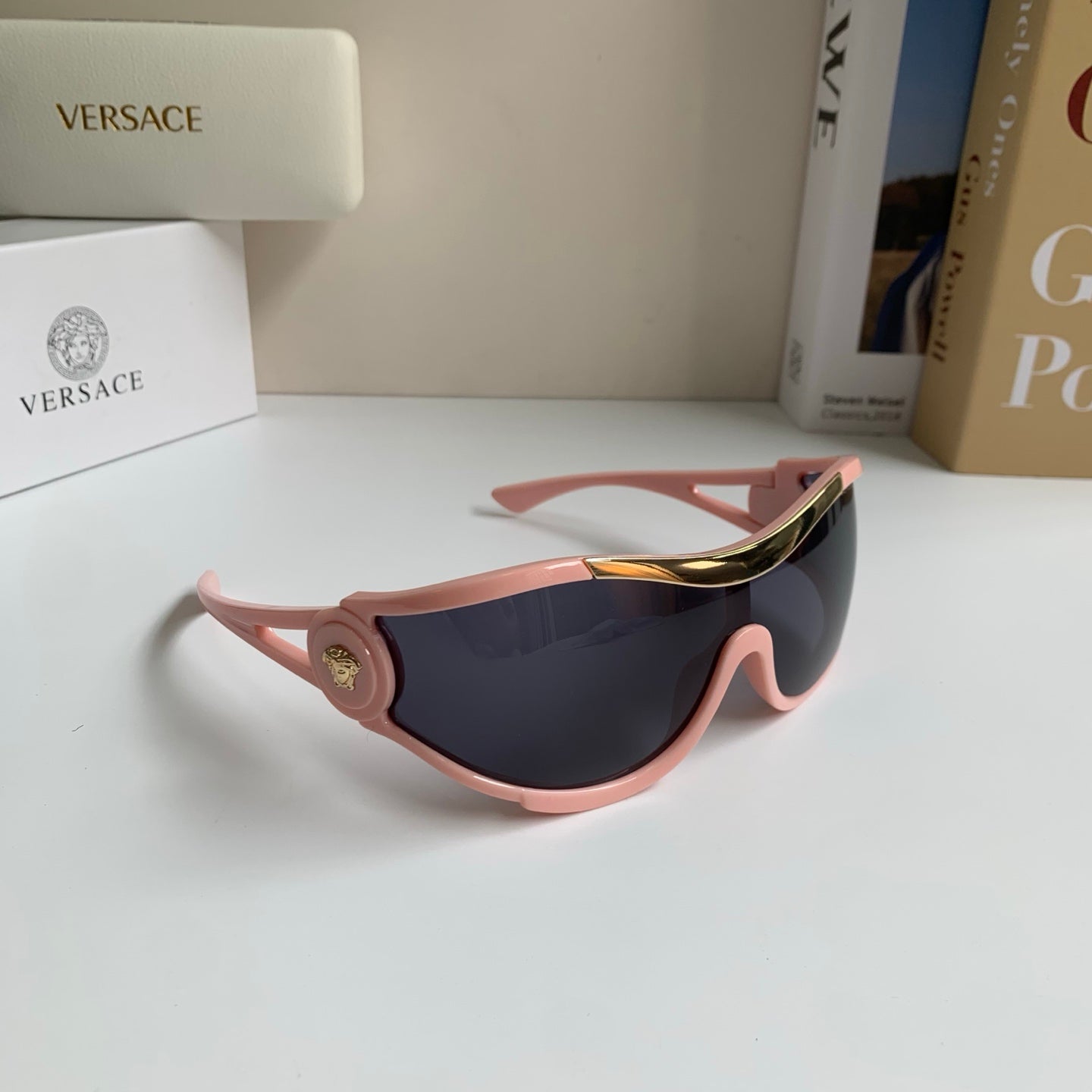 Versace Oversized Red Lens Sunglasses for Men & Women